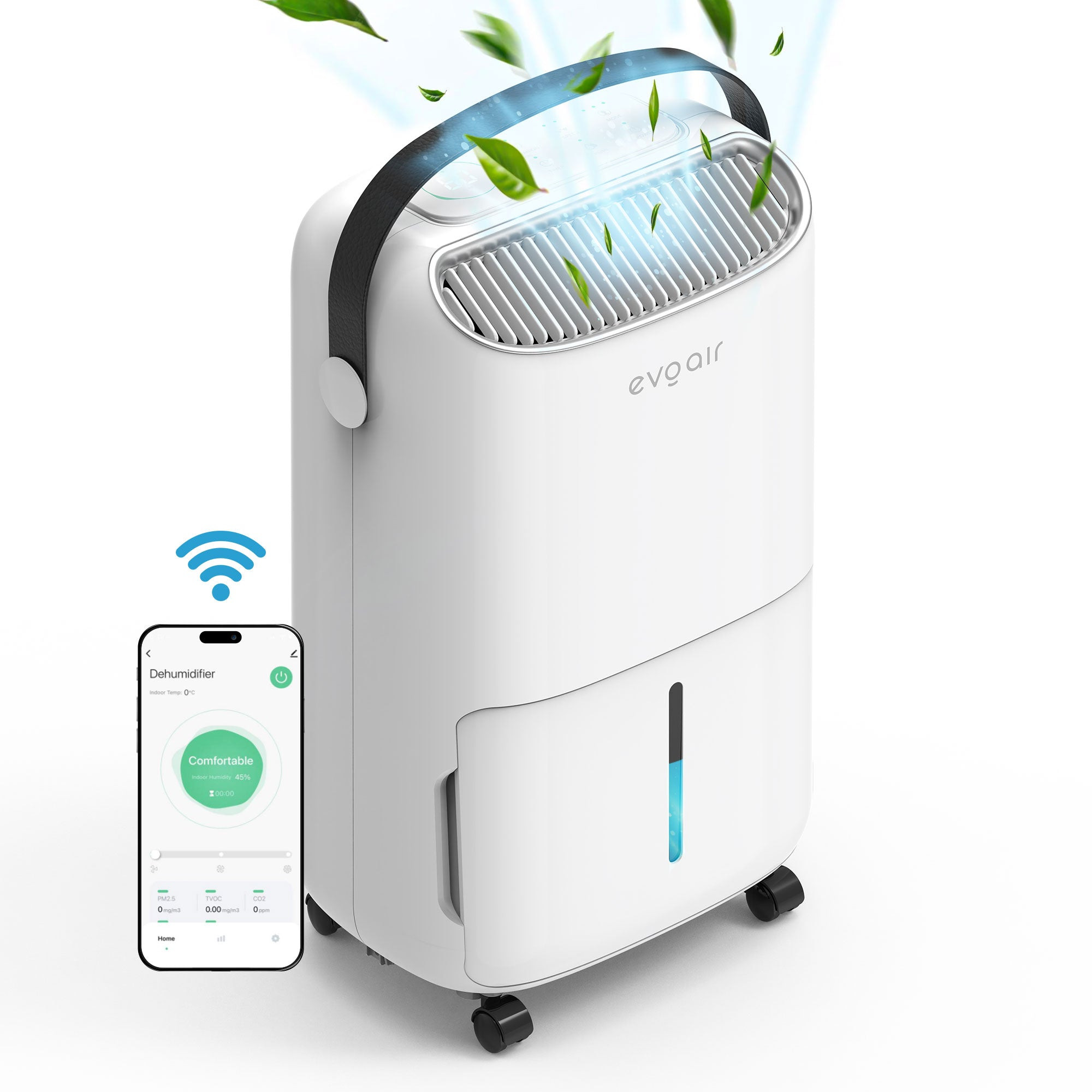 dezumidificator evoair, novadry 16 smart, 16l/24h, senzor de umiditate, functie ionizare, uscare rufe, rezervor 2.5l, lampa uvc, - imagine 3